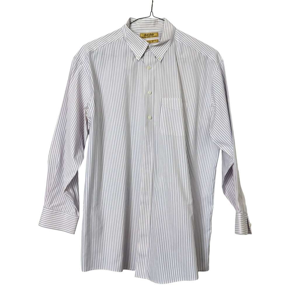 Lot of 6 Roundtree & Yorke Gold Label Mens Dress Shirts 17 34 Non-Iron Cotton - Picture 5 of 16